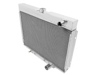 3 Row Aluminum 1967-70 FORD MUSTANG Radiator + Fans - 24" Wide Core