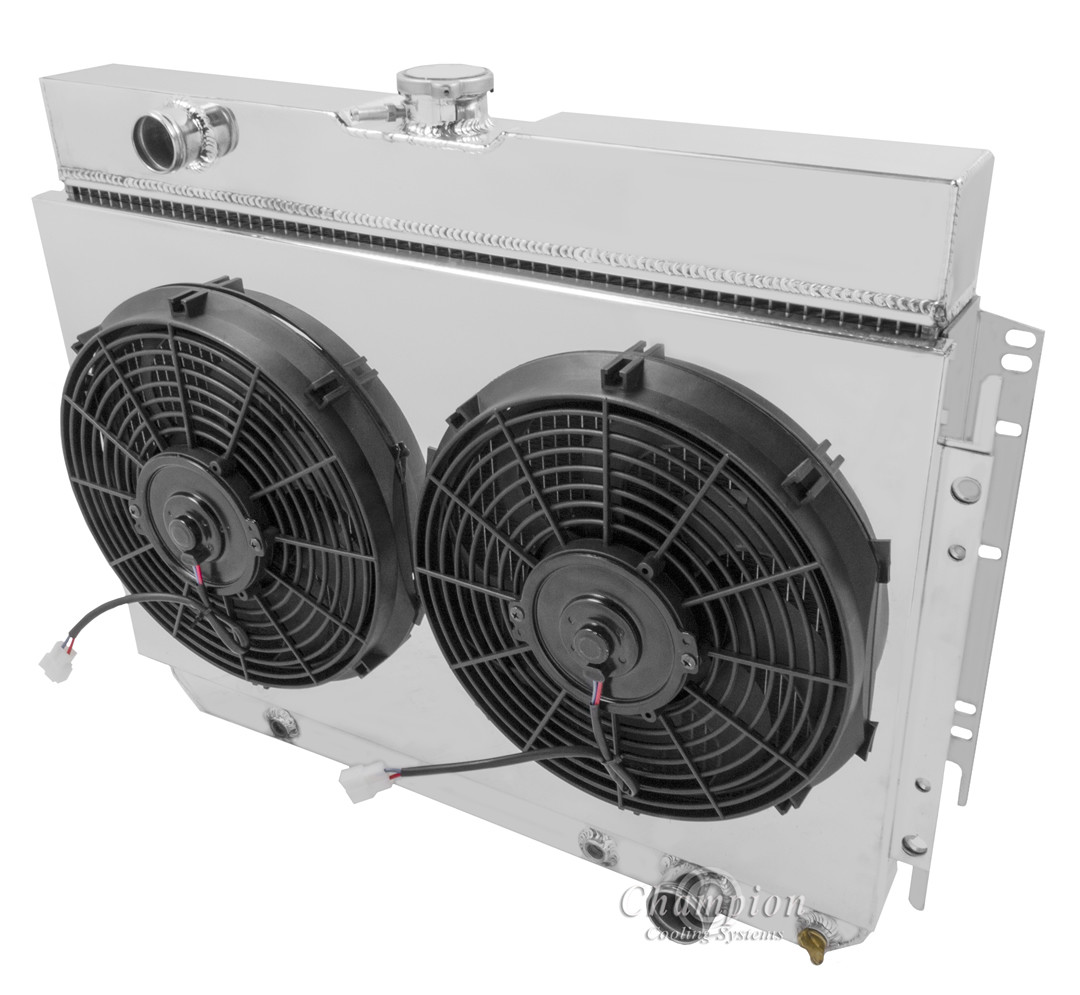 19641967 Chevy Chevelle 3 Row Radiator Plus Fan Shroud Performance