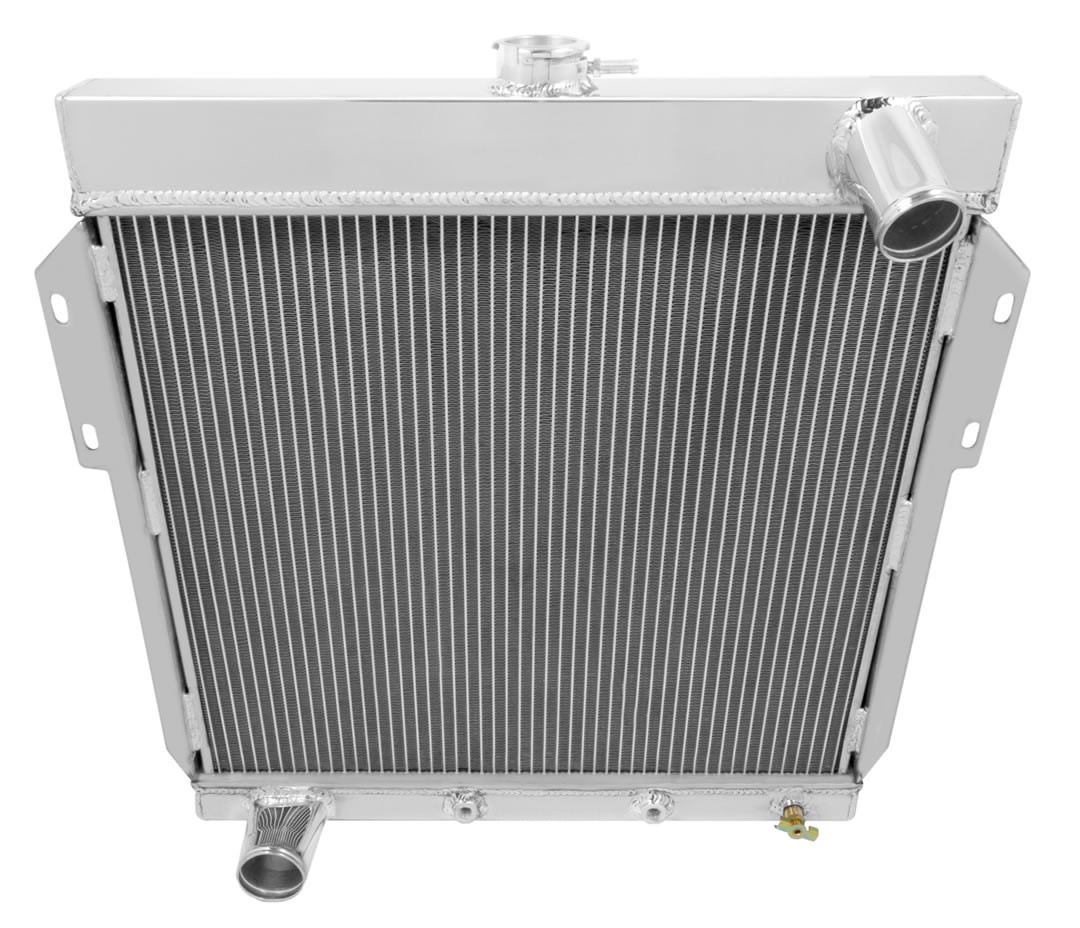 For 55-57 Ford Thunderbird Y-Block 3-Row Core Aluminum Cooling Radiator 