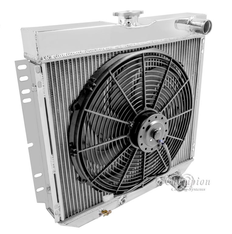 1963 64 65 66 67 68 69 Fairlane 3 Row Aluminum Radiator Plus 16 Electric Fan