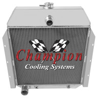 1946 International V8 Truck Performance 3 Row Core Aluminum Radiator