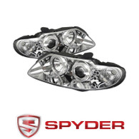 Spyder Pontiac  Projector Headlights LED Halo LED Chrome-PAIR