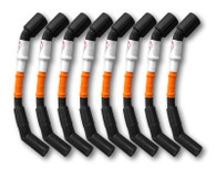 Kooks 10mm Spark Plug Wires - Orange w/Black Boots (8 pc. Set)