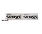 Chrome Adhesive Decal; Sport (1020S)
