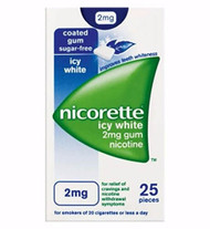 Nicorette Icy White Gum Nicotine 2mg
