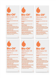 Bio-Oil Skin Care Oil for Scars, Stretch Marks and Uneven Skin Tone 60ml x 6 (360ml)