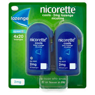 Nicorette Cools Icy Mint 2mg 4 x 20 Lozenges