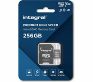 Integral Premium High Speed microSD Memory Card V30 Class 10 256GB