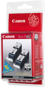 Canon PGI-520 Pigment Black Ink Cartridges – Twin Pack
