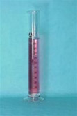 (LC)  100mL Graduated Cylinder Glass - Single Scale