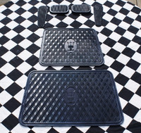 MASERATI DRIVER AND PASSENGER SIDE FLOOR MATS & FULL SET OF RUBBER PEDALS 3500 MISTRAL GHIBLI