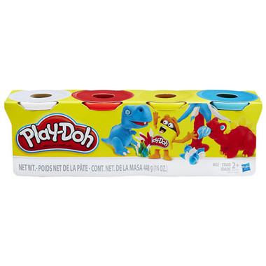 Play Doh Single Tubs 4-Pack