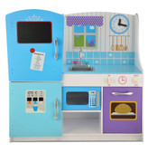 Large Blue Wooden Kitchen