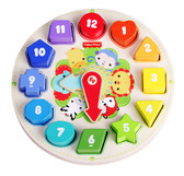 Fisher Price Wooden Toy Clock Image 1