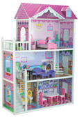 Large Wooden Doll House with accessories