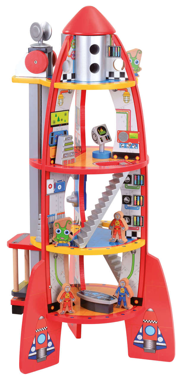 wooden rocket toy
