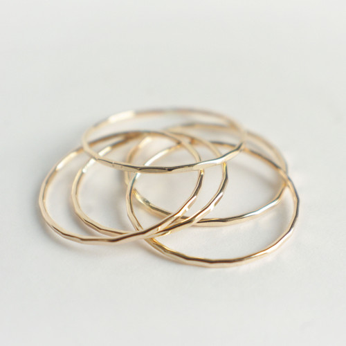 Plain Thin Band - Gold