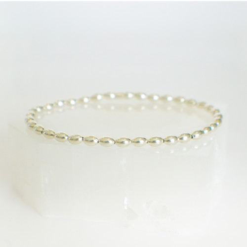 Beaded Bracelet #6 - Silver