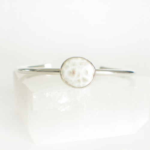 White Larimar Cuff - 1