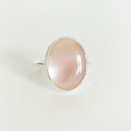 Pink Mother of Pearl A Silver Size 5.5-9.5