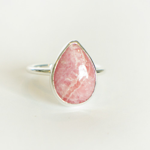 Rhodochrosite Silver Size 5.5-9.5