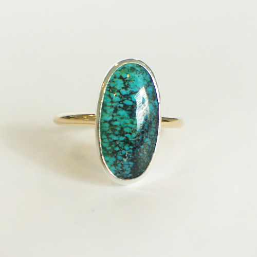 Turquoise D Silver/Gold Size 5.5-9.5