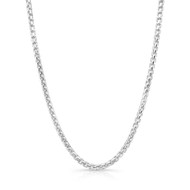 Sterling Silver Box Chain Necklace 3.5mm