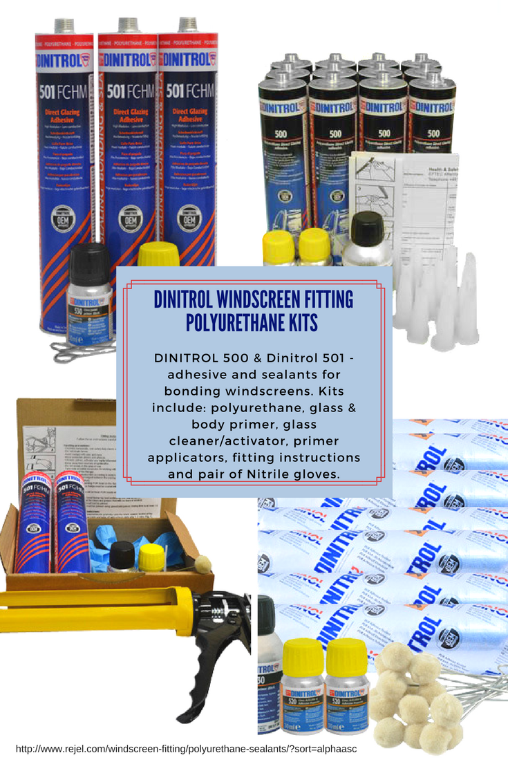 Windscreen fitting made easy with Dinitrol adhesive and sealant kits