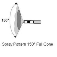 DINITROL JET 8mm SPRAY PATTERN 150° Full Cone Forward