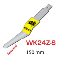 BTB SERRATED ''Z'' BLADE for CURVED GLASS REMOVAL (150mm)