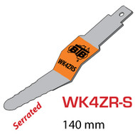 BTB SERRATED REVERSE 'Z' BLADE for GLASS REMOVAL (140mm)