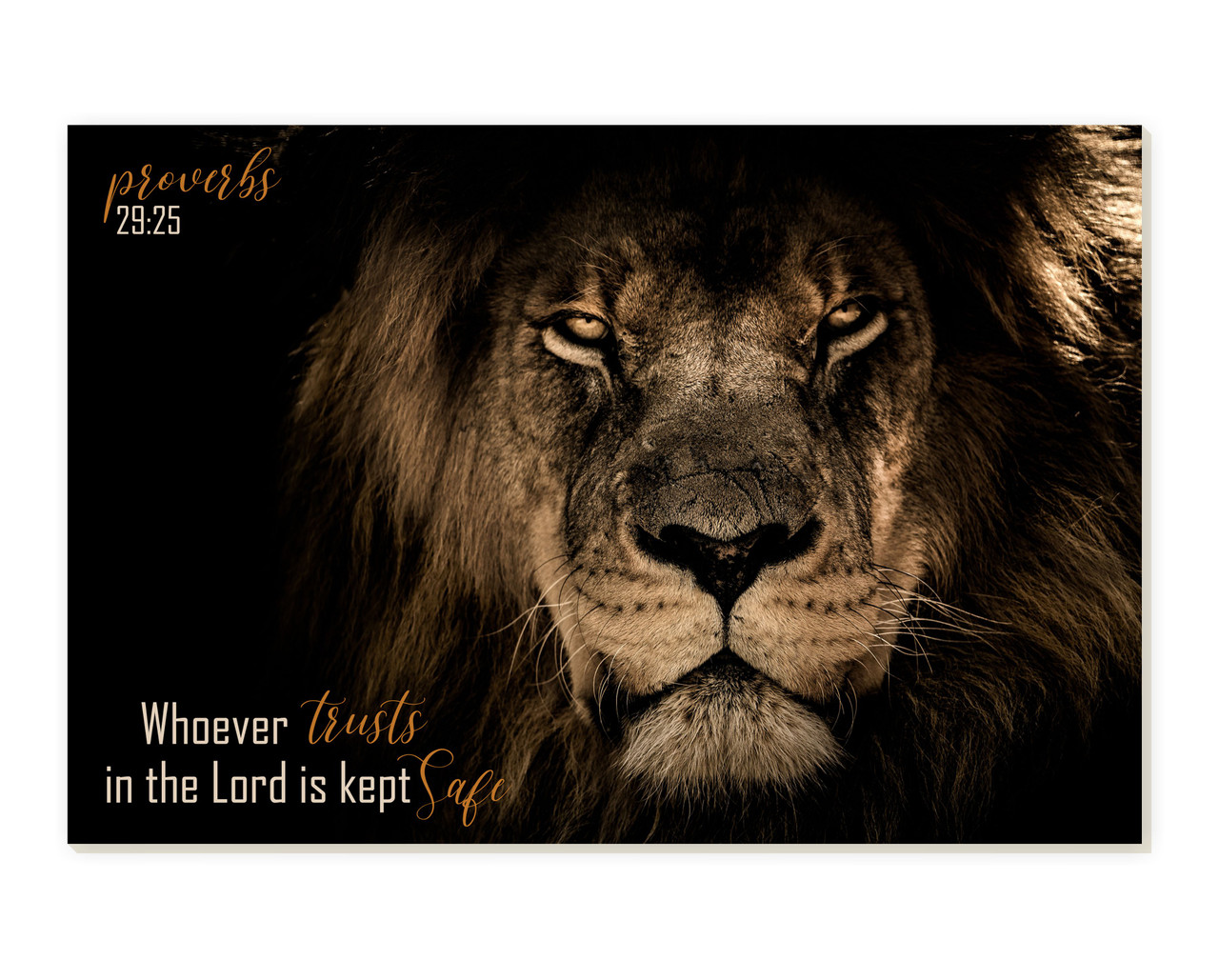 Whoever Trusts In The Lord Is Kept Safe TimberArt Wood Photo Print 12x18