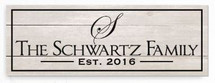 Personalized Wood Family Name Sign With Rustic Finish