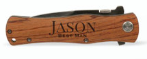 Personalized Engraved Pocket Knife With 3.5 Inch Blade