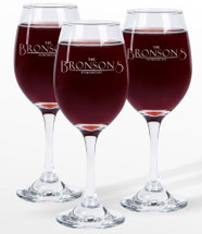 Personalized Engraved Wine Glasses With Established Date(Sold Individually)