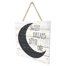 Sweet Dreams Little One Wooden Plank Sign 7.5 x 7.5