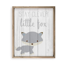 Stay Clever Little Fox Nursery Sign Wall Sign Decor Kid's Room