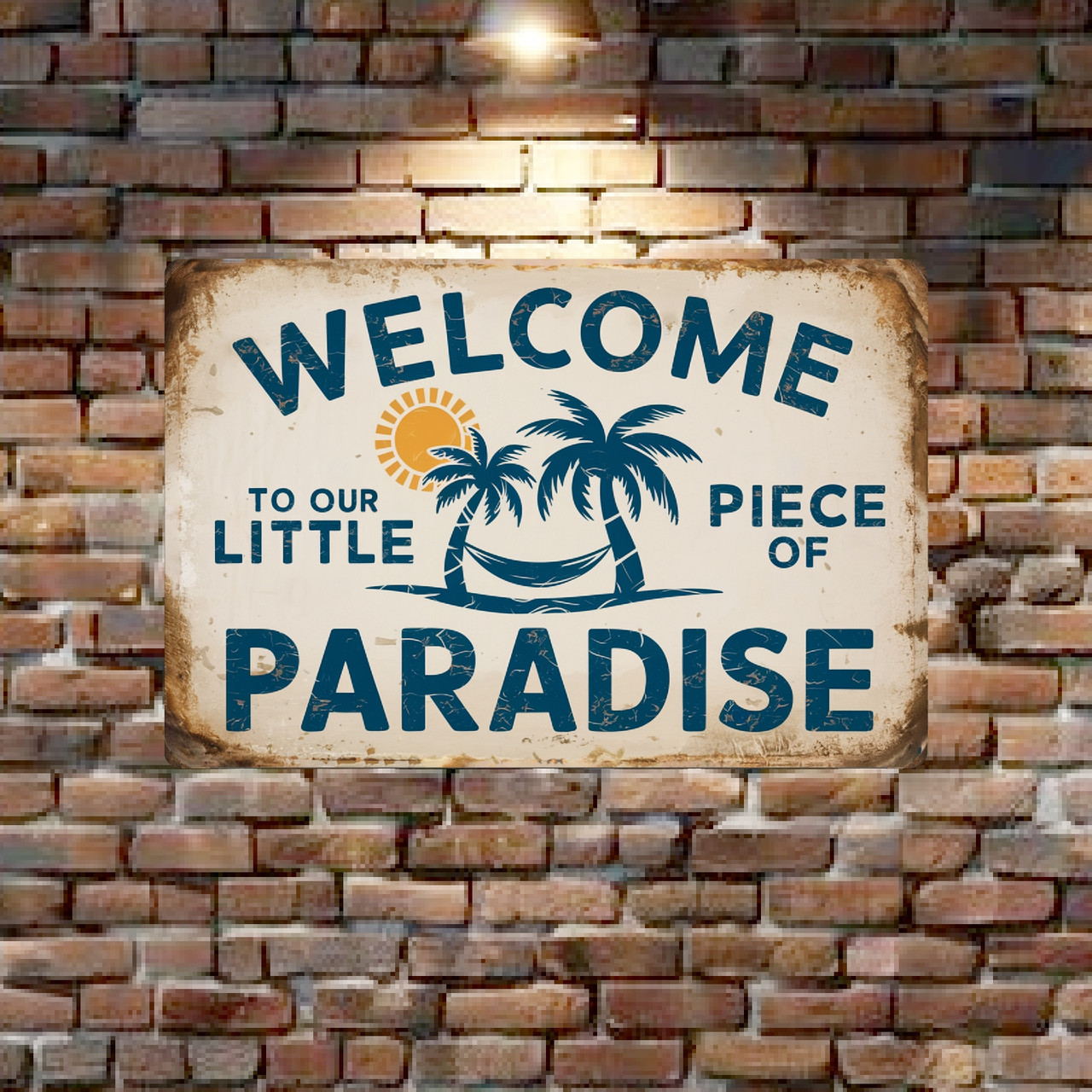 Vintage Style Welcome Sign - 