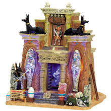 75500 - Cursed Tomb, with Adaptor - Lemax Spooky Town Halloween Village Houses & Buildings