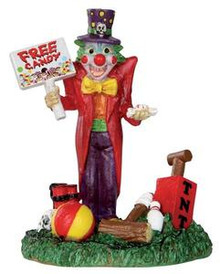 32102 - Free Candy Clown  - Lemax Spooky Town Halloween Village Figurines