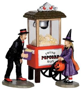 32112 - Popcorn Treats, Set of 3  - Lemax Spooky Town Halloween Village Figurines