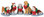 32138 - Christmas Pooch, Set of 5  - Lemax Christmas Village Figurines