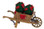64479 -  Wheelbarrow with Poinsettias - Lemax Christmas Village Misc. Accessories