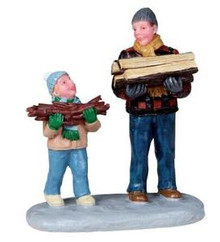 02807 - Firewood for the Hearth -  Lemax Christmas Figurines