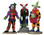 12885 - Evil Sinister Clowns, Set of 3 - Lemax Spooky Town Halloween Village Figurines