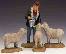 12499 -  The Good Shepherd, Set of 4 - Lemax Christmas Village Figurines