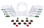 04233 - Plastic Arbor & Picket Fences with Decorations, Set of 20 -  Lemax Christmas Village  Accessories