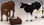 12512 -  Feeding Cow & Bull, Set of 3 - Lemax Christmas Village Figurines