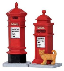 14362 - Victorian Mailboxes, Set of 2 - Lemax Christmas Village Misc. Accessories