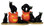 12883 - Halloween Cats, Set of 2 - Lemax Spooky Town Halloween Village Figurines